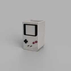 Plantboy - 3D-printed plant pot and pen holder in Nintendo Gameboy style