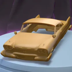 Plymouth Fury Sport 1958 (1/24) PRINTABLE CAR BODY