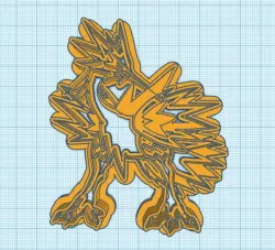 Pokemon: Galarian Zapdos Cookie Cutter