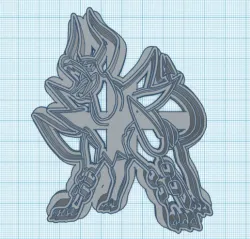 Pokemon: Mega Houndoom Cookie Cutter