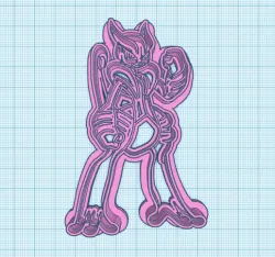 Pokemon: Mega Mewtwo Cookie Cutters