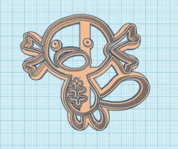 Pokemon: Paldean Wooper Cookie Cutter