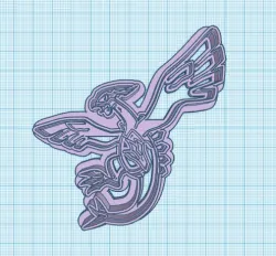 Pokemon: Shadow Lugia Cookie Cutter