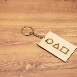 PORTACHIAVI CARD SQUID GAME keychain