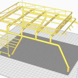 Rc roof rack separate parts