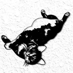 Realistic Cat Wall Art Realistic Chonky Kitty Wall Decor