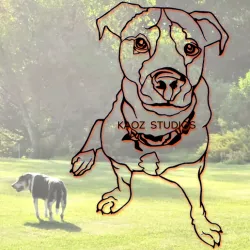 Realistic Pitbull Dog Wall Art Pit Bull wall decor 2d dog decoration