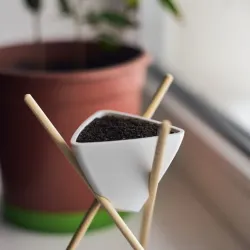 semi triangular planter