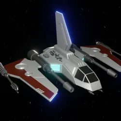 Space Ship Miniature 3D Model