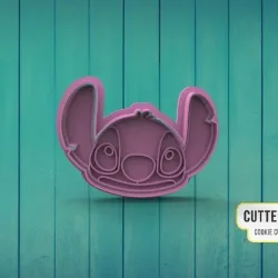 Stitch Cara Stitch Head Cookie Cutter