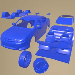 Subaru Legacy Liberty sedan 2010 Printable Car In Separate Parts