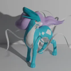 Suicune pokemon 3D print model