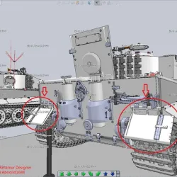 Tiger Tank Middle Rear Cover(STL-16)