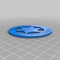 Tombstone US Marshal Old West Badge