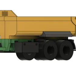 TRACTOR TRAILER 1/16 BRUDER JOSKIN KRAMPE