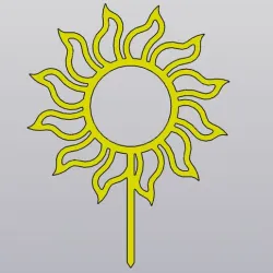 Trellis Planter Decoration Sun