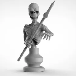 Undead Skeleton Boardgame Figure