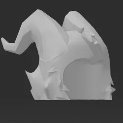 (UPDATE V2) Helluva Boss Moxxie Lego head / hair and horns