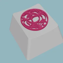 Utena's Rose Crest keycap