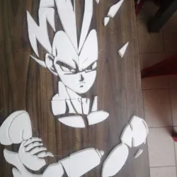Vegeta Stencil