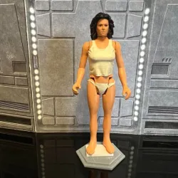 VINTAGE ALIEN, ELLEN RIPLEY NARCISSUS UNDERWEAR ACTION FIGURE, CUSTOM KENNER, HASBRO, 3.75", 1/18