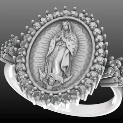 Virgin of Guadalupe Ring Printable