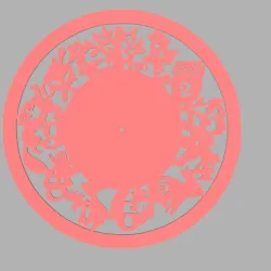 Wall clock with animal decoration