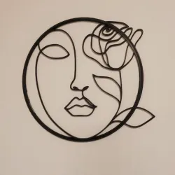WALL DECORATION - ROSE  WOMAN