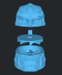 WEED GRINDER WEED CHOPPER THANOS 2023 80X90X88 CUT AND KEYED PRINT WITHOUT STANDS