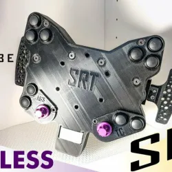 Wheel button plate for Sim Racing Simucube wireless