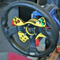 Wheel button plate for simucube wireless