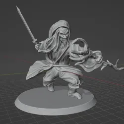 Wizard/Cultist miniature