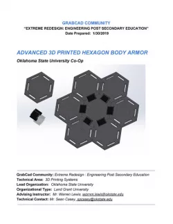 ADVANCED 3D PRINTED HEXAGON BODY ARMOR