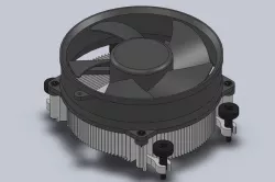 AMD Wraith Stealth REV:A NO SHROUD 49 mm clearance