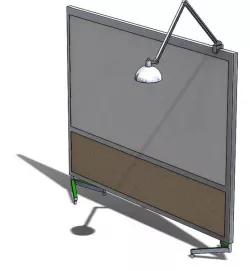 Best Rite Whiteboard/ Whiteboard Mobile Partition 6' x 6'