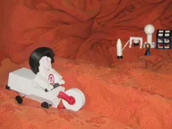 Bre In Space! MakerBot Mars Base.