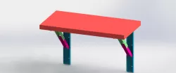 Cantilever foldable shelf