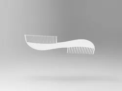 Designer Double Sided Wide and Thin Tooth Comb