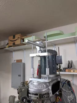 DIY Pnuematic Drawbar for Bridgeport Type Milling Machine