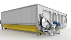 Flat hopper for ESP filter