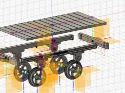 g gauge flat bed railway wagon