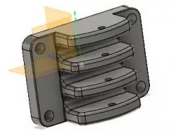 g gauge loco buffer coupling  block