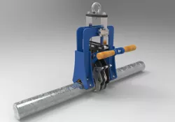 Gripper for round material