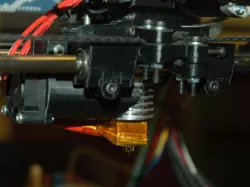Hotend Fan holder for Prusa X Carriage with LM8UU holders and E3D v5 hotend