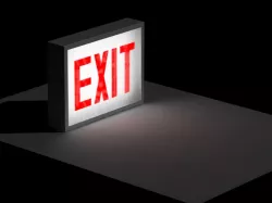 Illuminated Exit Sign
