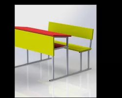 KIDS SCHOOL BENCH & DESK SET