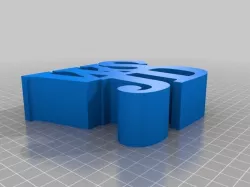 My Customized WORD Sculpture