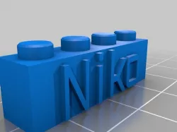 Niko - Lego Block Necklace/Keychain