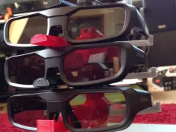 OpenSCAD Modular Glasses Stand for bedside table or 3d TVs / Projectors