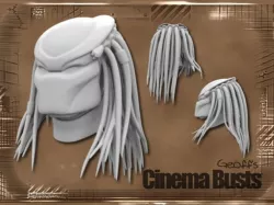 Predator Bust With Hair (35mb)